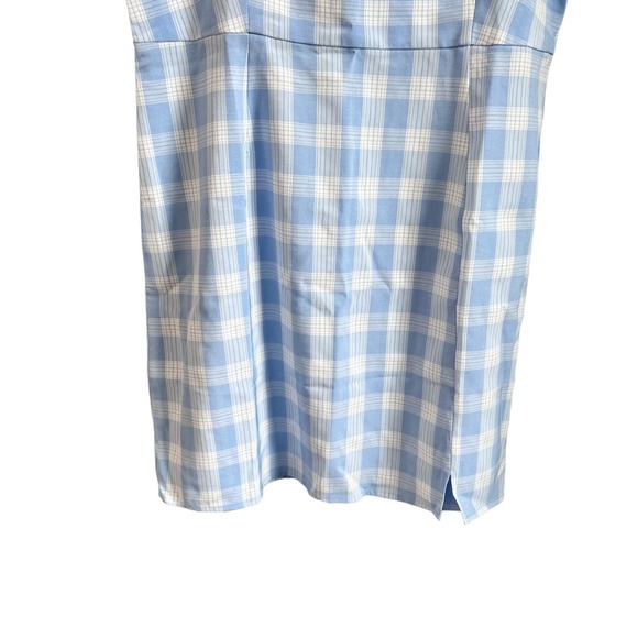 BP Plaid Square Neck Sundress Blue Size L - Picture 6 of 7